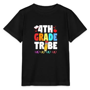 4th Grade - Stanley/Stella MINI CREATOR Kids’ T-Shirt - black - Front - Mikhail (115cm)