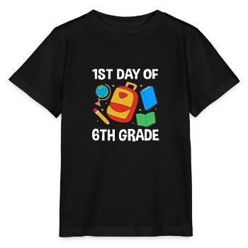 6th Grade - Stanley/Stella MINI CREATOR Kids’ T-Shirt - black - Front - Mikhail (115cm)