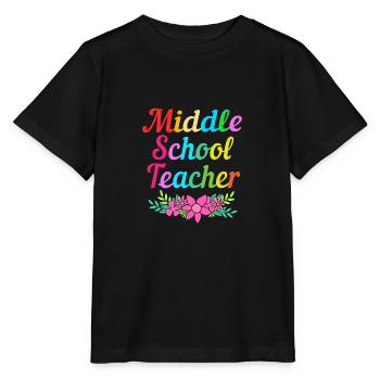 Enseignants de collège - T-shirt bio MINI CREATOR Stanley/Stella Enfant - noir - Devant - Mikhail (115cm)