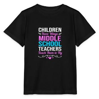 Enseignants de collège - T-shirt bio MINI CREATOR Stanley/Stella Enfant - noir - Devant - Mikhail (115cm)
