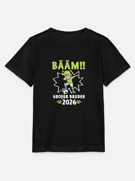 Bääm Großer Bruder 2026 Fußballspieler Fußballer - Stanley/Stella Kinder T-Shirt MINI CREATOR - Schwarz