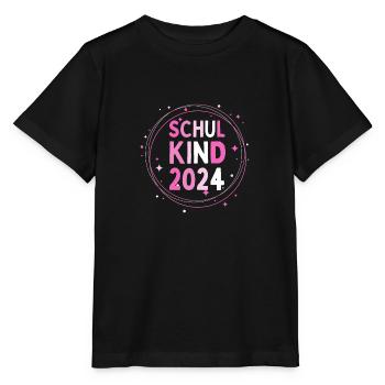 Schulkind 2024 Einhorn 1. Klasse Stern Einschulung - Stanley/Stella Kinder T-Shirt MINI CREATOR  - Schwarz - Vorne - Mikhail (115cm)