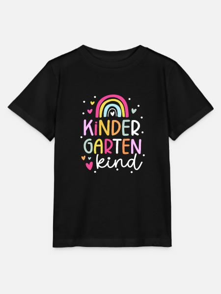 Kitakind 2025 Kindergartenkind 2025 Regenbogen - Stanley/Stella Kinder T-Shirt MINI CREATOR  - Schwarz