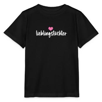 Lieblings Tochter Kind Mädchen Lieblingstochter - Stanley/Stella Kinder T-Shirt MINI CREATOR  - Schwarz - Vorne - Mikhail (115cm)