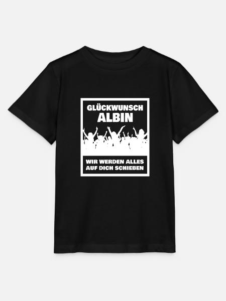 Geschenk für Albin - Stanley/Stella Kinder T-Shirt MINI CREATOR  - Schwarz