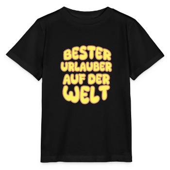 Les vacanciers comme vocation - T-shirt bio MINI CREATOR Stanley/Stella Enfant - noir - Devant - Mikhail (115cm)