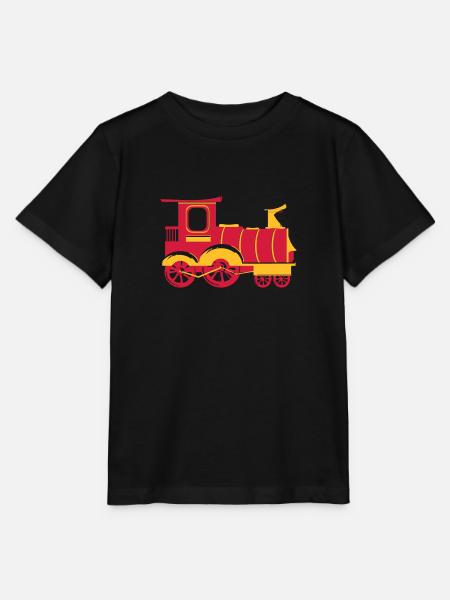 Lokomotive - Stanley/Stella Kinder T-Shirt MINI CREATOR  - Schwarz