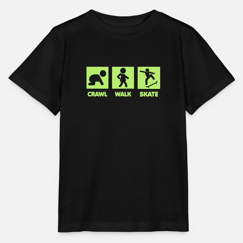 skateboarding Baby - Stanley/Stella Kinder T-Shirt MINI CREATOR - Schwarz