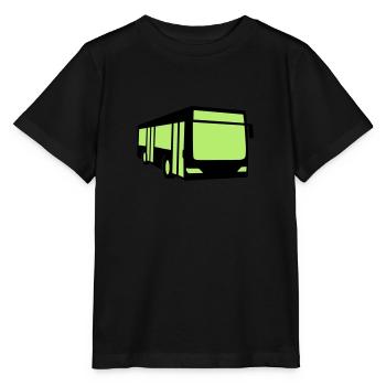 Bus - Stanley/Stella Kinder T-Shirt MINI CREATOR  - Schwarz - Vorne - Mikhail (115cm)