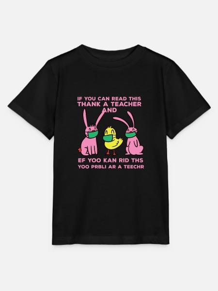 Lustiges Zitat süßes Lehrer -Wertschätzung - Stanley/Stella T-shirt MINI CREATOR til børn - sort