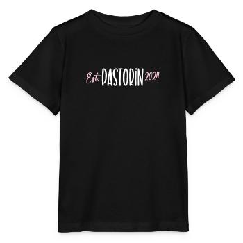 Pastorin 2024 Geistliche Glaube Gott Jesus Kirche - Stanley/Stella Kinder T-Shirt MINI CREATOR  - Schwarz - Vorne - Mikhail (115cm)