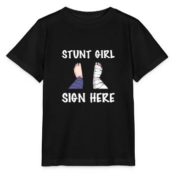 Gebrochenes Bein - Stanley/Stella Kinder T-Shirt MINI CREATOR  - Schwarz - Vorne - Mikhail (115cm)