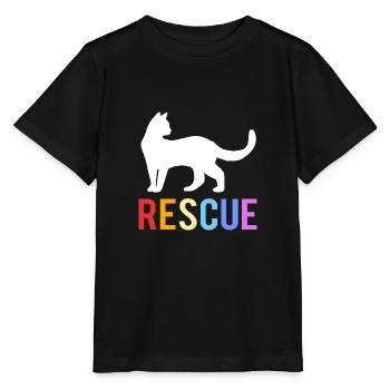 Sauvetage des animaux Droits des animaux Refuge pour animaux de sauvetage des animaux - T-shirt bio MINI CREATOR Stanley/Stella Enfant - noir - Devant - Mikhail (115cm)