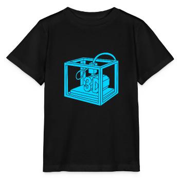 3D Druck Drucken Prototyp - Stanley/Stella Kinder T-Shirt MINI CREATOR  - Schwarz - Vorne - Mikhail (115cm)