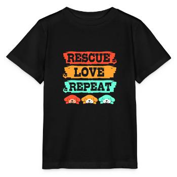 Dog Rescue Animal Rights Animal Rescue Animal Shelter - Stanley/Stella MINI CREATOR Kids’ T-Shirt - black - Front - Mikhail (115cm)