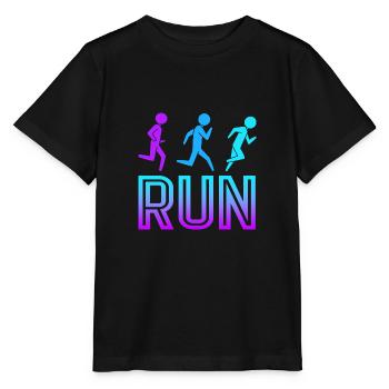 Marathon Marathon Runner - Stanley/Stella MINI CREATOR Kids’ T-Shirt - black - Front - Mikhail (115cm)