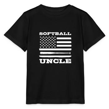 Softball Softball-Spieler Onkel - Stanley/Stella Kinder T-Shirt MINI CREATOR  - Schwarz - Vorne - Mikhail (115cm)