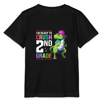 2. Klasse - Stanley/Stella Kinder T-Shirt MINI CREATOR  - Schwarz - Vorne - Mikhail (115cm)