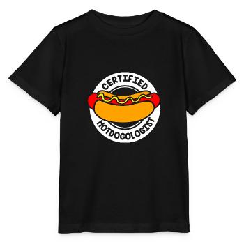 Hot Dog Snack - Stanley/Stella MINI CREATOR Kids’ T-Shirt - black - Front - Mikhail (115cm)