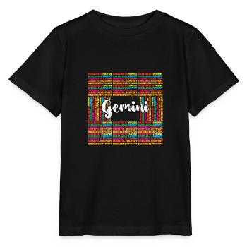 Sternzeichen Zwilling - Stanley/Stella Kinder T-Shirt MINI CREATOR  - Schwarz - Vorne - Mikhail (115cm)