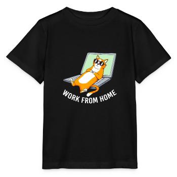 Remote home office - Stanley/Stella MINI CREATOR Kids’ T-Shirt - black - Front - Mikhail (115cm)