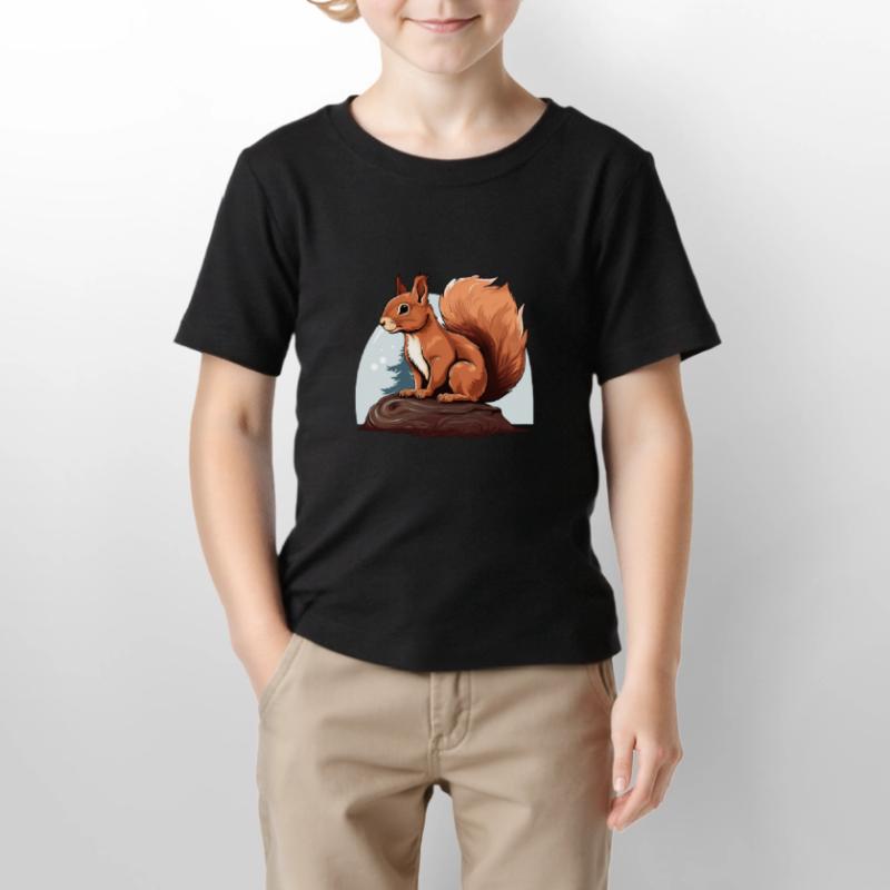 Herbst Eichhörnchen Wald Szene Stanley/Stella Kinder T-Shirt MINI CREATOR 