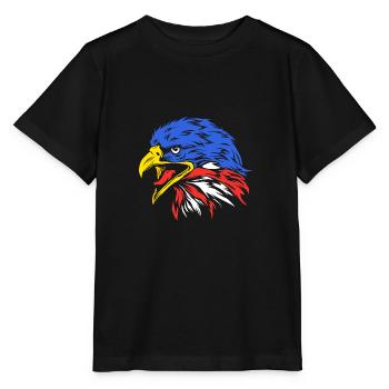 Vierter Juli Nationalfarben Nationalfeiertag USA - Stanley/Stella Kinder T-Shirt MINI CREATOR  - Schwarz - Vorne - Mikhail (115cm)