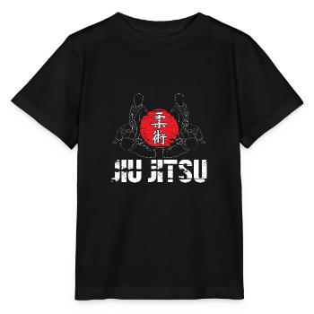 Jiu Jitsu Selbstverteidigung - Stanley/Stella Kinder T-Shirt MINI CREATOR  - Schwarz - Vorne - Mikhail (115cm)