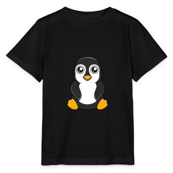 manchot - T-shirt bio MINI CREATOR Stanley/Stella Enfant - noir - Devant - Mikhail (115cm)