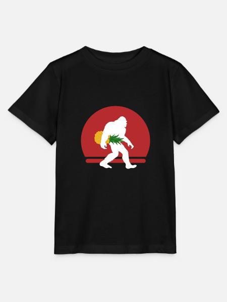 Ananas Bigfoot Big Foot - Stanley/Stella Kinder T-Shirt MINI CREATOR  - Schwarz