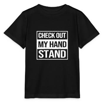 Gymnastics - Stanley/Stella MINI CREATOR Kids’ T-Shirt - black - Front - Mikhail (115cm)