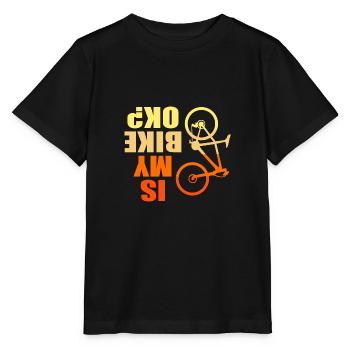 Mountainbike Mountainbiken Mountainbiker - Stanley/Stella Kinder T-Shirt MINI CREATOR  - Schwarz - Vorne - Mikhail (115cm)