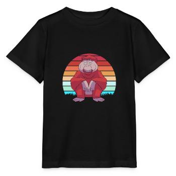 Orang-outan - T-shirt bio MINI CREATOR Stanley/Stella Enfant - noir - Devant - Mikhail (115cm)