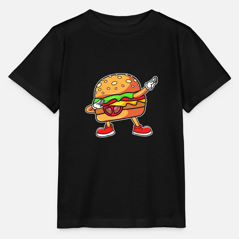 Cheeseburger - T-shirt bio MINI CREATOR Stanley/Stella Enfant - noir