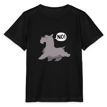 Terrier écossais - T-shirt bio MINI CREATOR Stanley/Stella Enfant - noir - Devant - Mikhail (115cm)