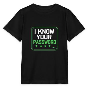 Cybersecurity Cyber Programmer Hacker - Stanley/Stella MINI CREATOR Kids’ T-Shirt - black - Front - Mikhail (115cm)
