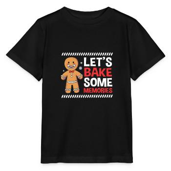 Lebkuchenmann Lebkuchenherz Lebkuchen Naschen - Stanley/Stella Kinder T-Shirt MINI CREATOR  - Schwarz - Vorne - Mikhail (115cm)