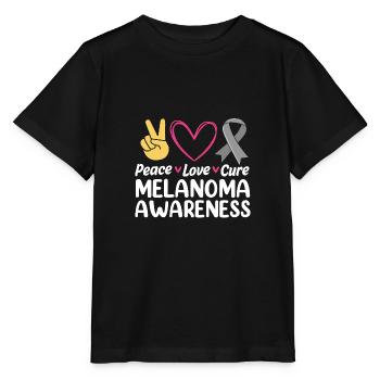 Skin cancer melanoma - Stanley/Stella MINI CREATOR Kids’ T-Shirt - black - Front - Mikhail (115cm)