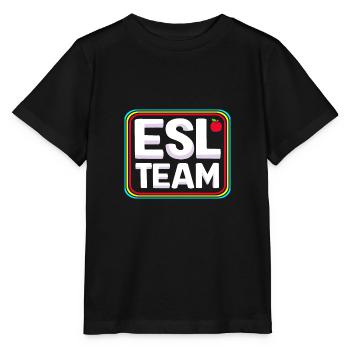 Professeur d’anglais Professeur d’anglais - T-shirt bio MINI CREATOR Stanley/Stella Enfant - noir - Devant - Mikhail (115cm)