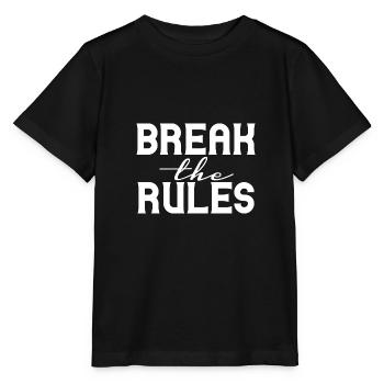 Break the Rules - Stanley/Stella Kinder T-Shirt MINI CREATOR  - Schwarz - Vorne - Mikhail (115cm)