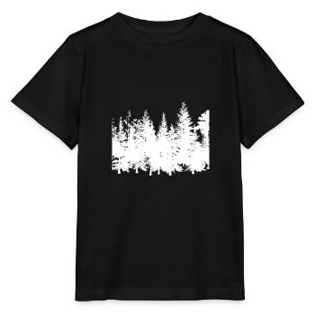 Forest Outline - Stanley/Stella MINI CREATOR Kids’ T-Shirt - black - Front - Mikhail (115cm)