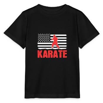 Karate Selbstverteidigung Kampfsport - Stanley/Stella Kinder T-Shirt MINI CREATOR  - Schwarz - Vorne - Mikhail (115cm)