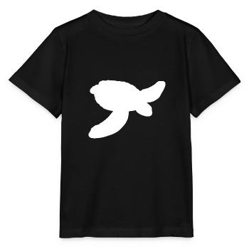 Contour de la tortue d’eau - T-shirt bio MINI CREATOR Stanley/Stella Enfant - noir - Devant - Mikhail (115cm)