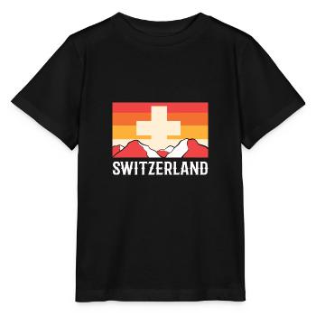 Switzerland - Stanley/Stella MINI CREATOR Kids’ T-Shirt - black - Front - Mikhail (115cm)