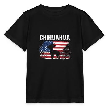 Chihuahua - T-shirt bio MINI CREATOR Stanley/Stella Enfant - noir - Devant - Mikhail (115cm)