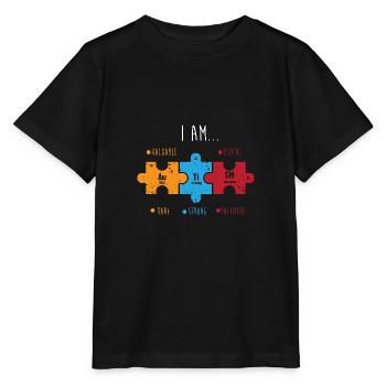 Tableau périodique - T-shirt bio MINI CREATOR Stanley/Stella Enfant - noir - Devant - Mikhail (115cm)