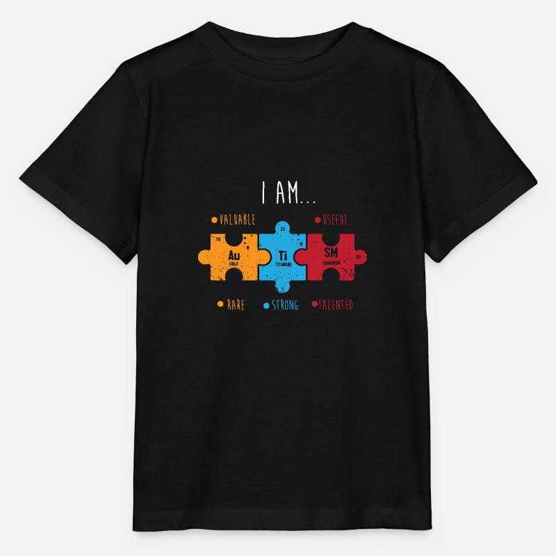 Tableau périodique - T-shirt bio MINI CREATOR Stanley/Stella Enfant - noir