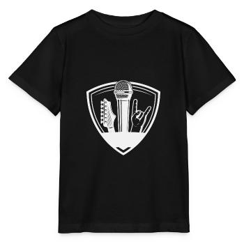 Guitare Hardrock Micro Rock 'n' Roll Band - T-shirt bio MINI CREATOR Stanley/Stella Enfant - noir - Devant - Mikhail (115cm)