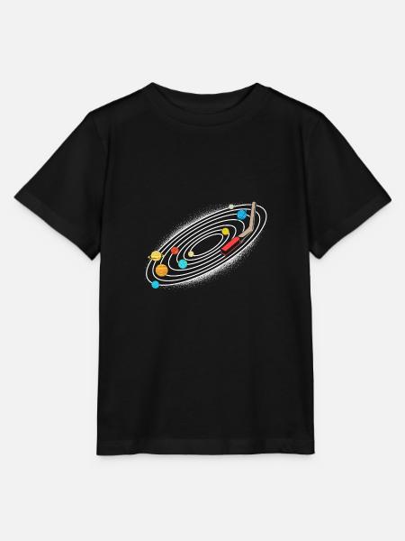 Universum Sonnensystem - Stanley/Stella Kinder T-Shirt MINI CREATOR - Schwarz
