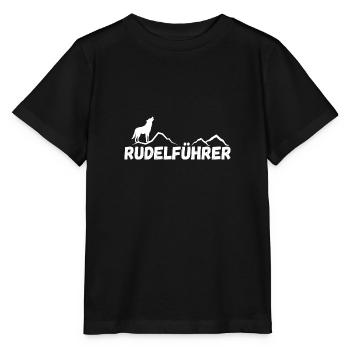 Rudelführer Papa Wolf Geschenk - Stanley/Stella Kinder T-Shirt MINI CREATOR  - Schwarz - Vorne - Mikhail (115cm)